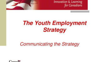 Canada's New Strategy for Youth Employment